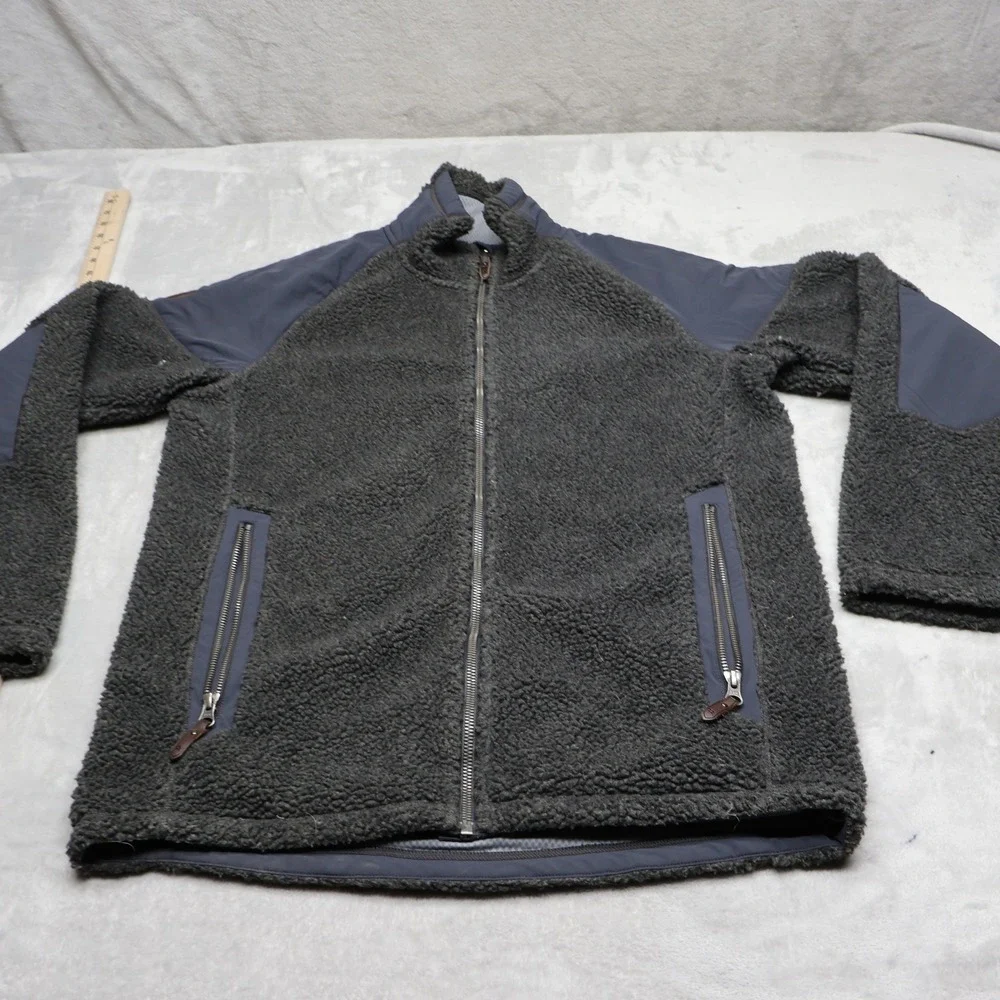 Rab Jacket Men Medium Black High Pile Fleece Full Zip Outdoor Performance Hiking